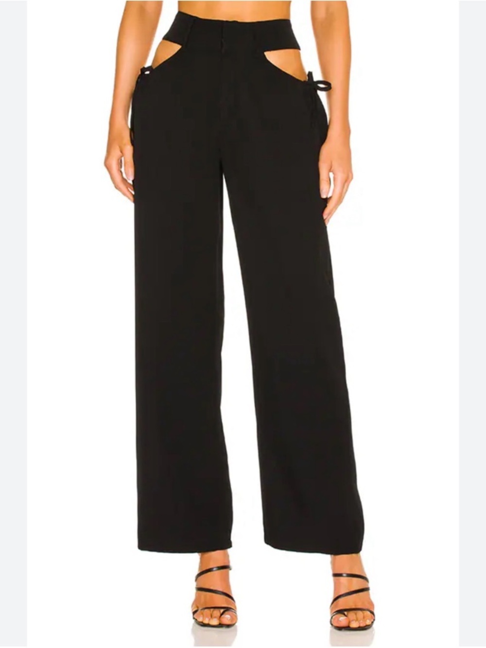 Superdown benny cut out pants Womens Small Wide Leg High waist Streetwear